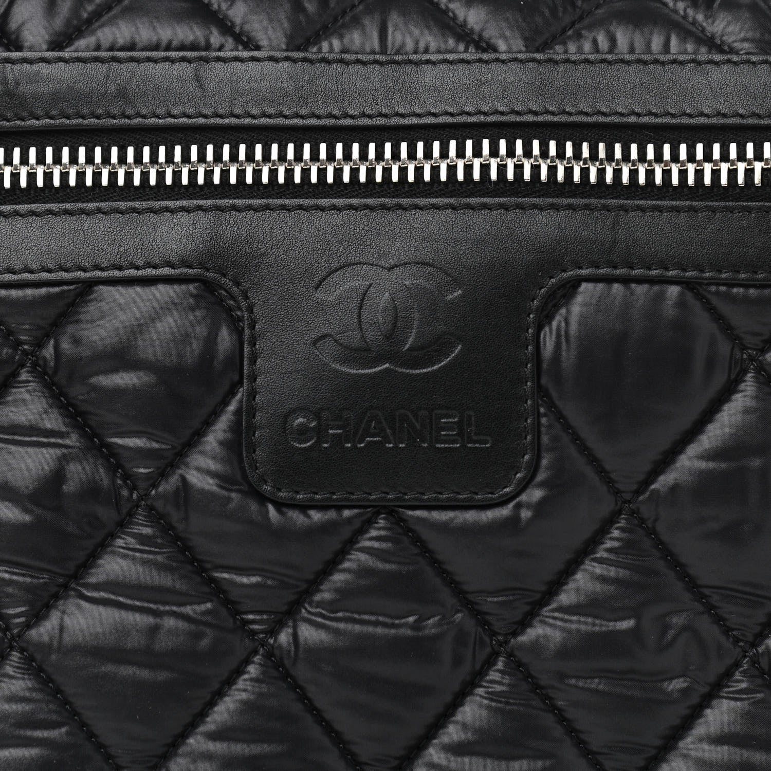 Chanel Nylon Small Coco Cocoon Messenger Bag Black 8 of 10