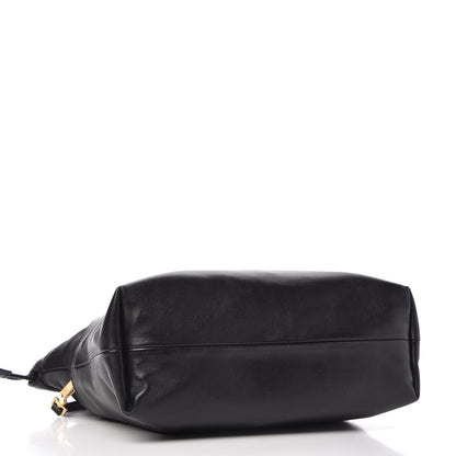 Burberry Prorsum Smooth Calfskin Small Drawstring Crossbody Black 4 of 9