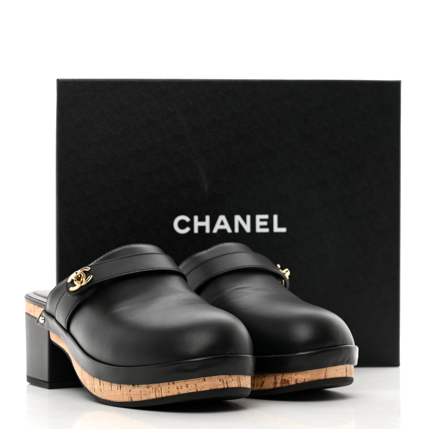Chanel Calfskin CC Turn Lock Clogs 41 Black 9 of 9