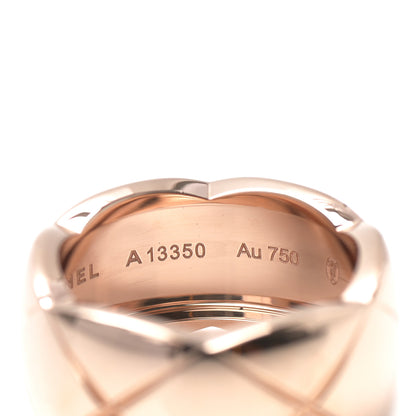 Chanel 18K Beige Gold Medium Coco Crush Ring 58 8.5 5 of 6