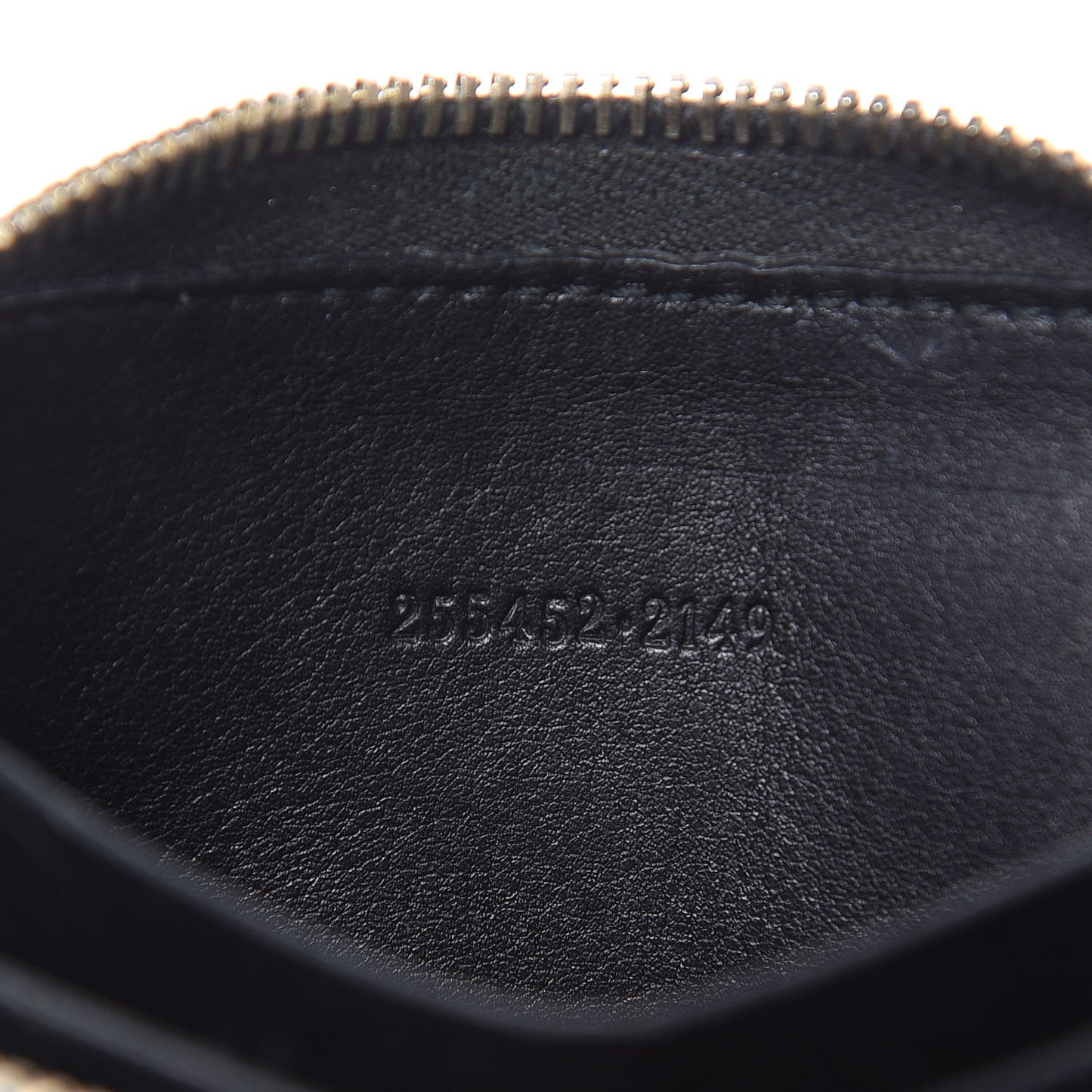 Guccissima Zip Around Card Case Black