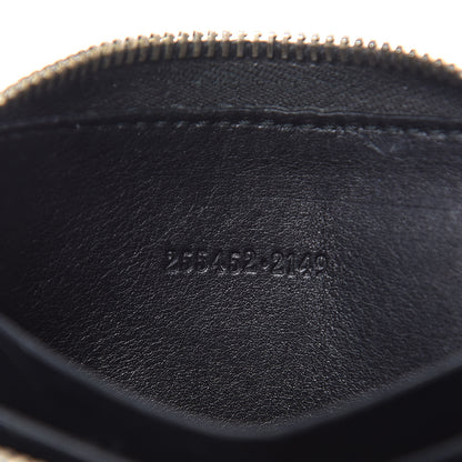 Gucci Guccissima Zip Around Card Case Black 7 of 14