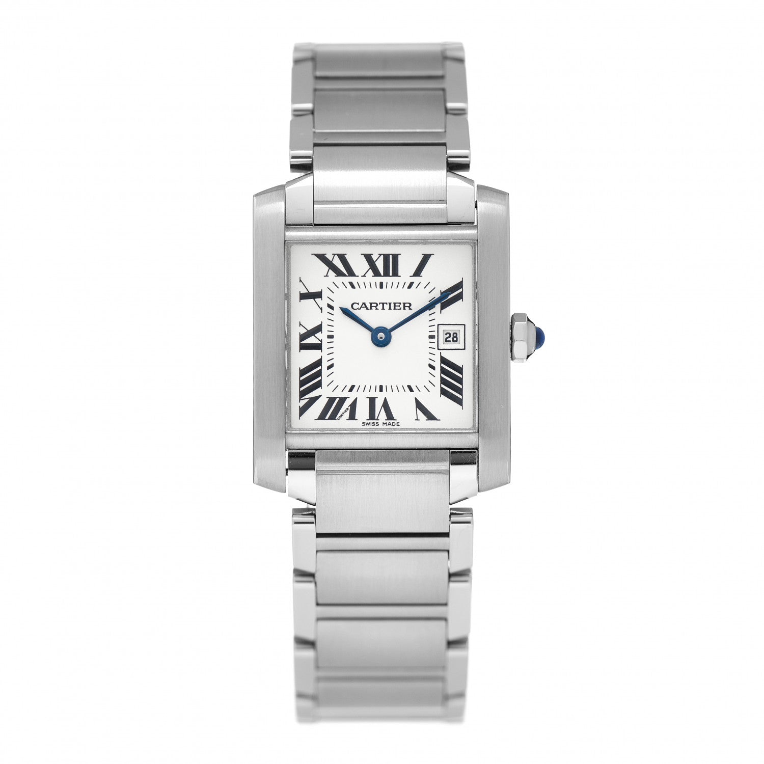 Cartier Stainless Steel 25mm Tank Francaise Quartz Watch 1 of 4