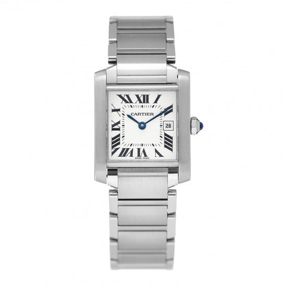Cartier Stainless Steel 25mm Tank Francaise Quartz Watch 1 of 4