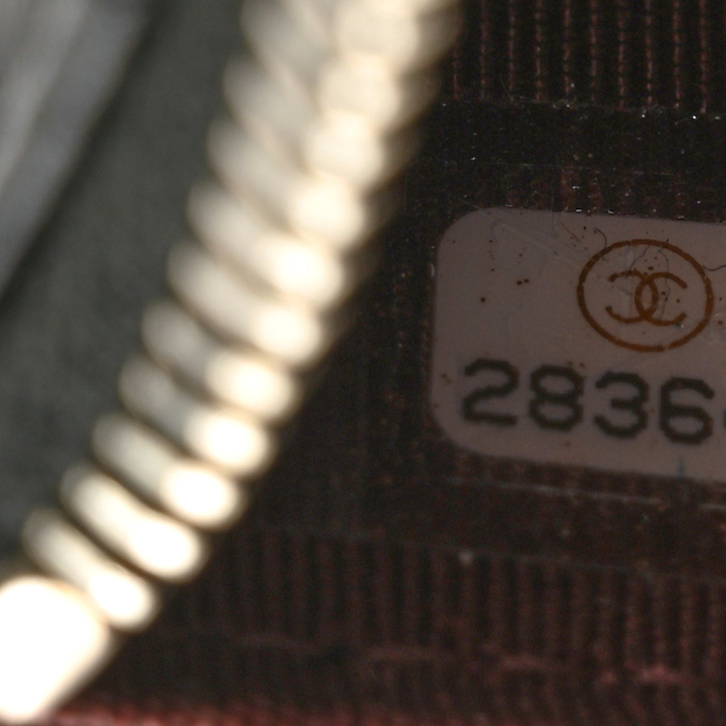 Lambskin Quilted Classic Zip Pouch Black