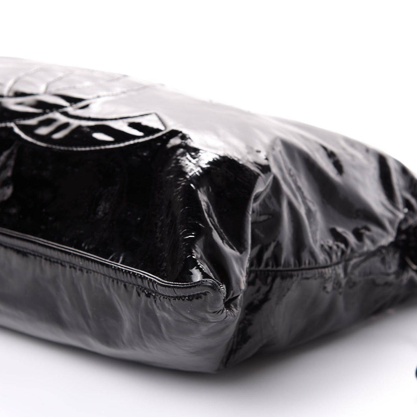 Patent Bonbons Shopper Tote Black