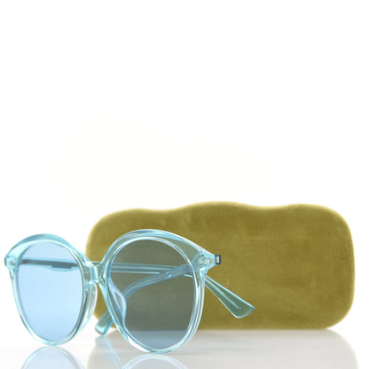 Gucci Acetate Sunglasses GG0257S Blue 7 of 7