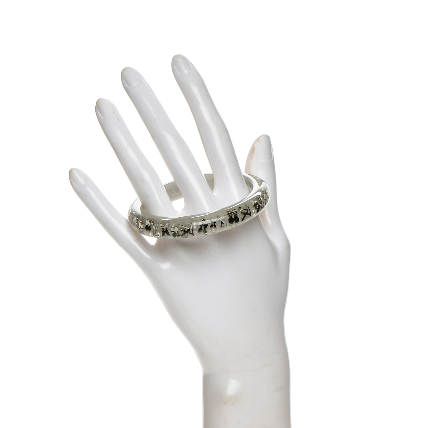 Resin Swarovski Pearl Medium Inclusion Bracelet PM Silver
