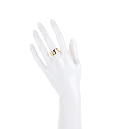Tiffany 18K Yellow Gold Diamond Locks Ring 7.5 2 of 4
