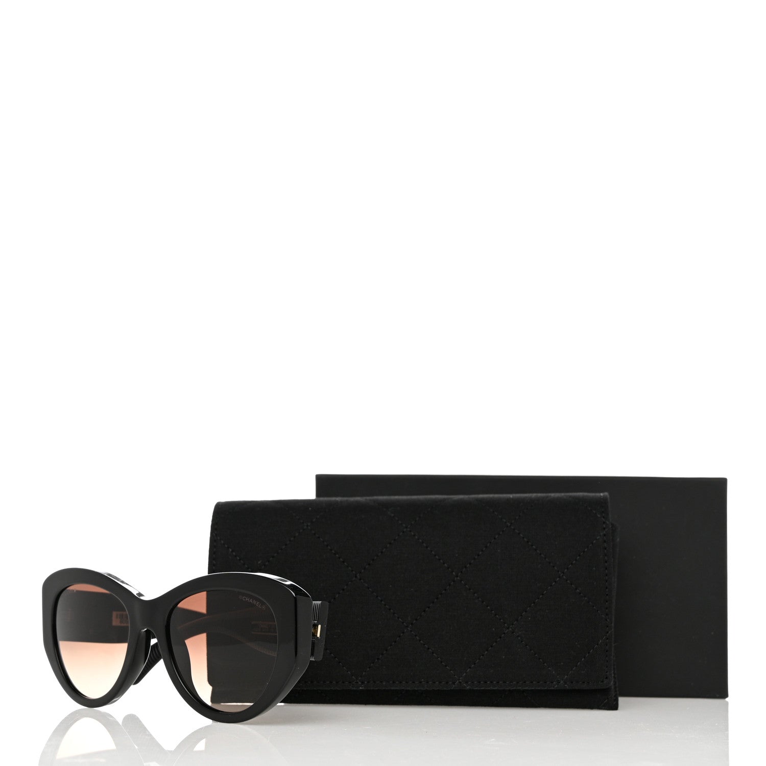 Chanel Acetate Butterfly Large CC Sunglasses 5492-A Black 8 of 8