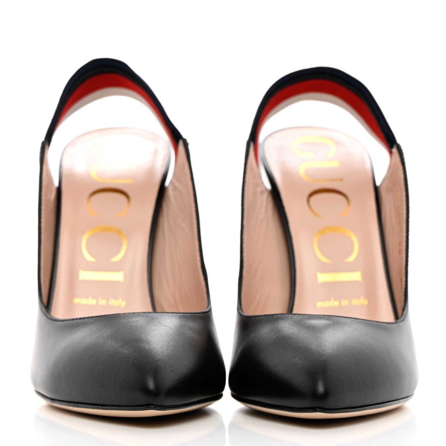 Malaga Kid Web Sylvie High Heel Slingback Pumps 38 Black