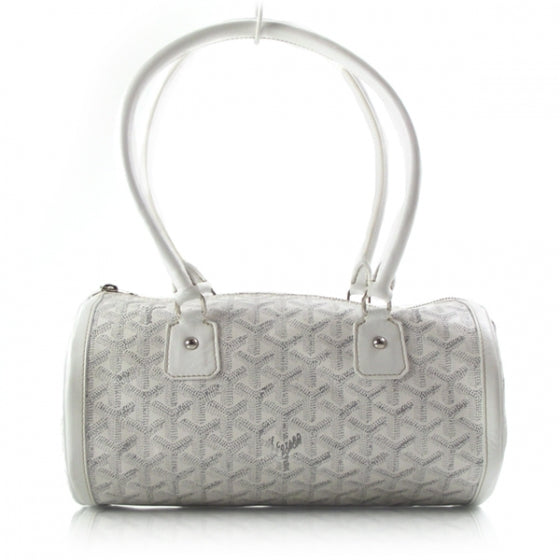 Goyardine Amakios PM Bowler Tote bag White