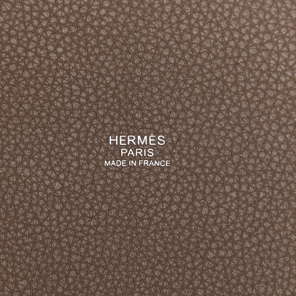 Hermes Taurillon Maurice Picotin Lock 22 MM Gris Asphalte 6 of 10