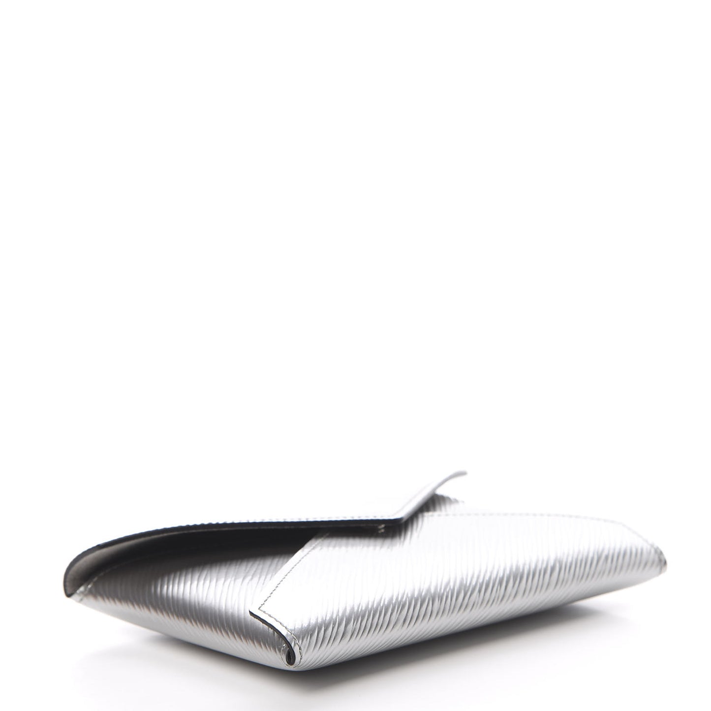 Metallic Epi Medium Kirigami Pochette Insert Silver