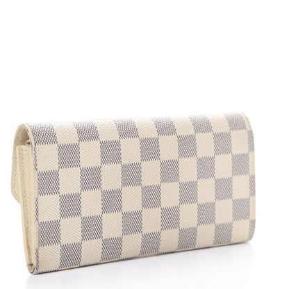 Louis Vuitton Damier Azur Emilie Wallet 2 of 12