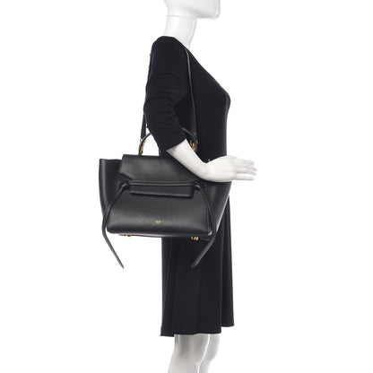 Celine Grained Calfskin Mini Belt Bag Black 2 of 12