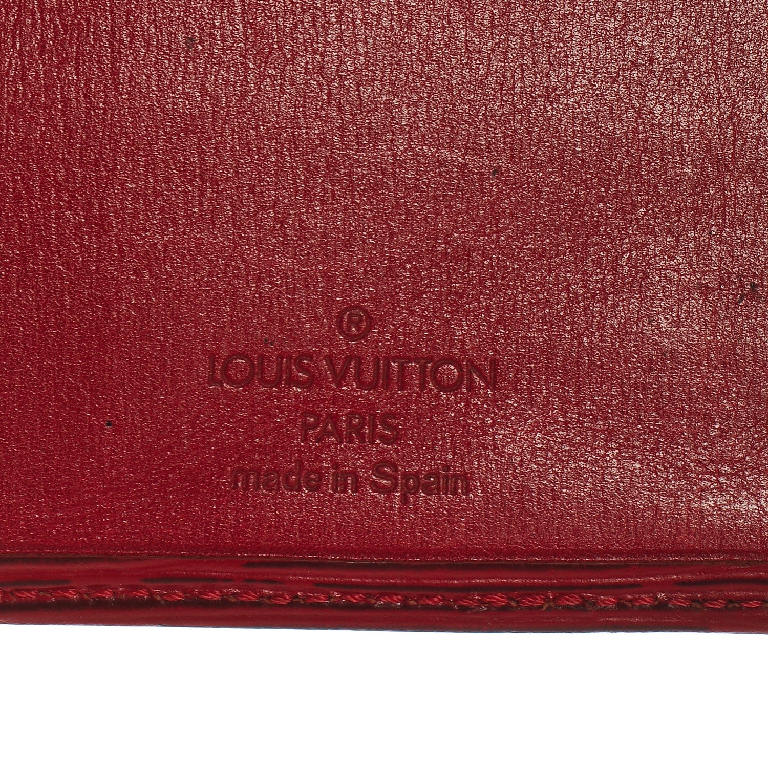 Louis Vuitton Epi Checkbook Organizer Wallet Castillan Red 6 of 9
