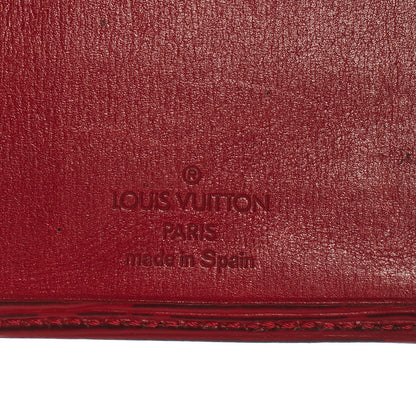 Louis Vuitton Epi Checkbook Organizer Wallet Castillan Red 6 of 9