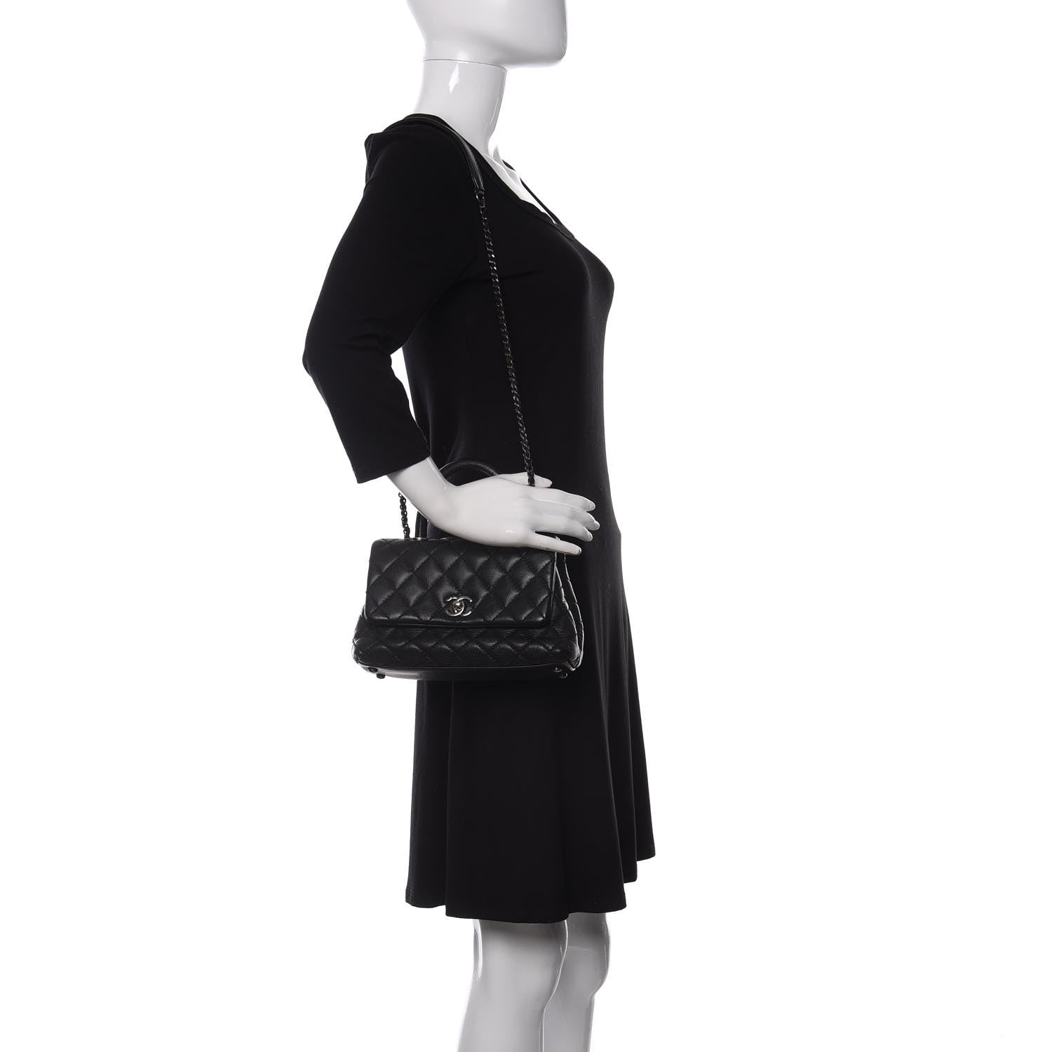 Chanel Caviar Quilted Mini Coco Handle Flap Black 2 of 11