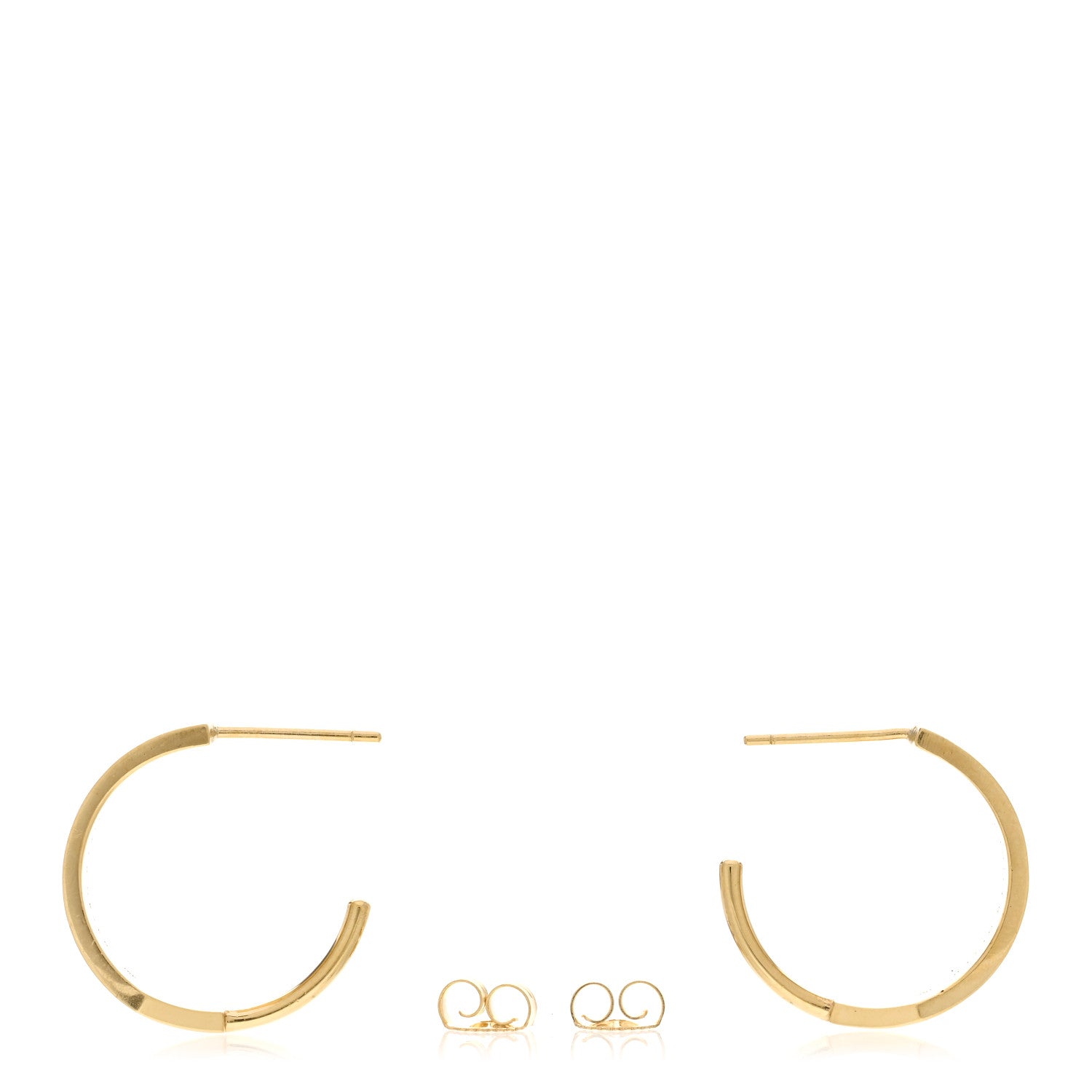 Jennifer Meyer 18K Yellow Gold Wide Ellen Hoop Earrings 3 of 6