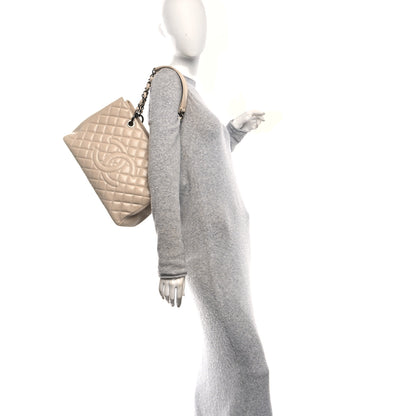 Chanel Caviar Quilted Grand Shopping Tote GST Beige 2 of 10