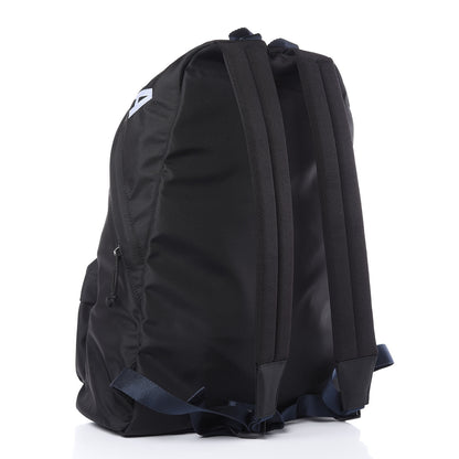 Balenciaga Sport Nylon Logo Embroidered Large Wheel Backpack Black White 3 of 10