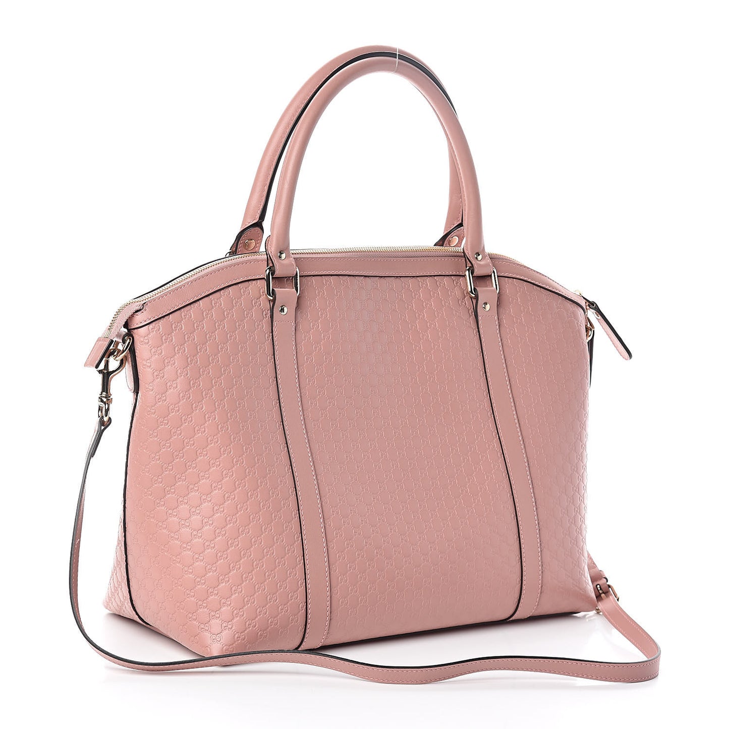 Soft Microguccissima Large Dome Satchel Soft Pink