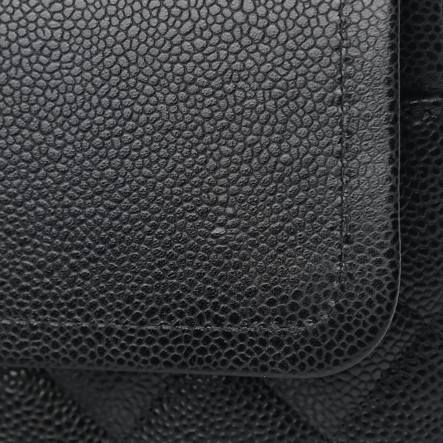 Caviar Quilted Maxi Double Flap Black