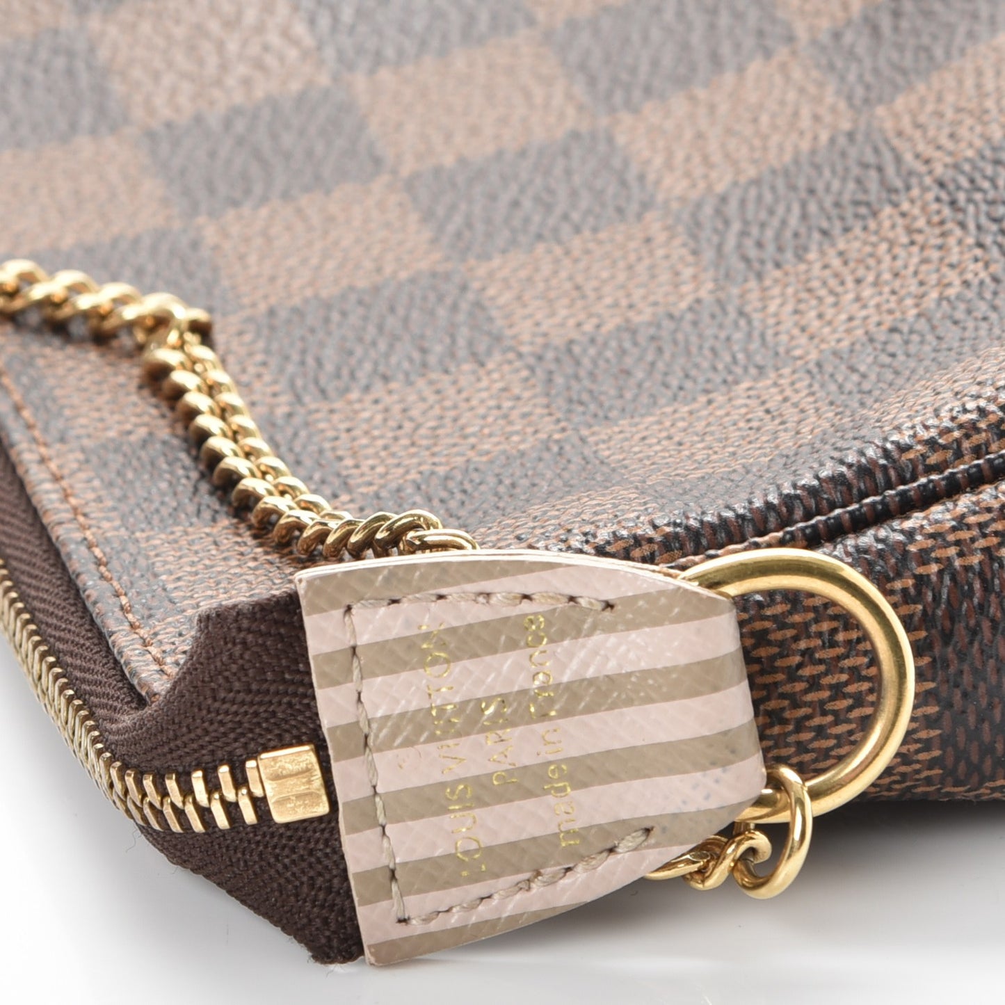 Damier Ebene Trunks and Locks Mini Pochette Accessories