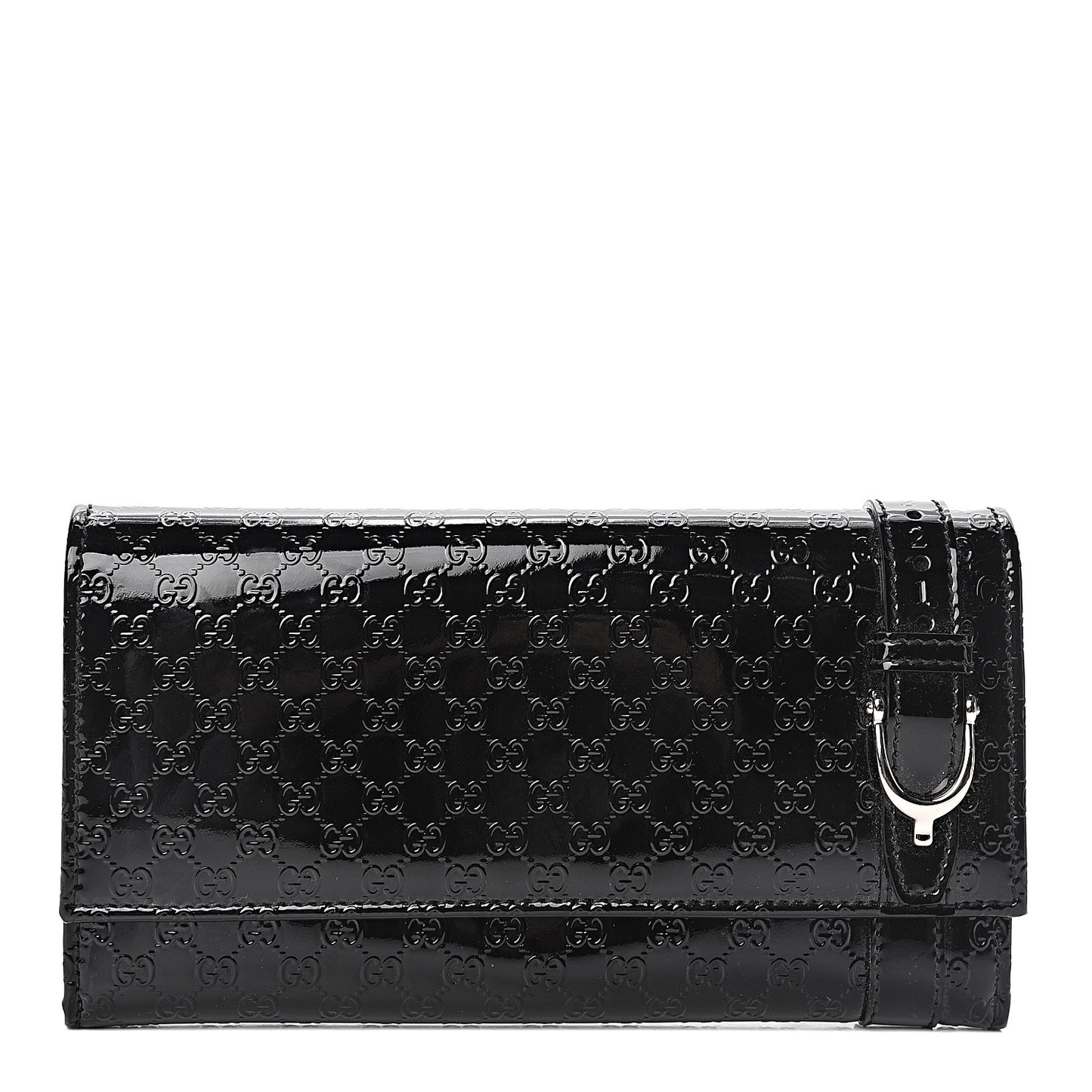 Patent Microguccissima Nice Wallet Black