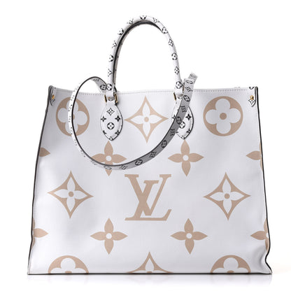 Louis Vuitton Monogram Giant Onthego GM Kaki Beige 1 of 10