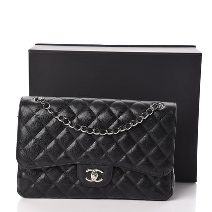Chanel Caviar Quilted Jumbo Double Flap Black 11 of 11