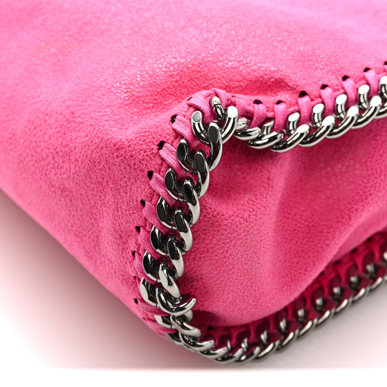 Stella McCartney Shaggy Deer Mini Falabella Tote Hot Pink 1830083