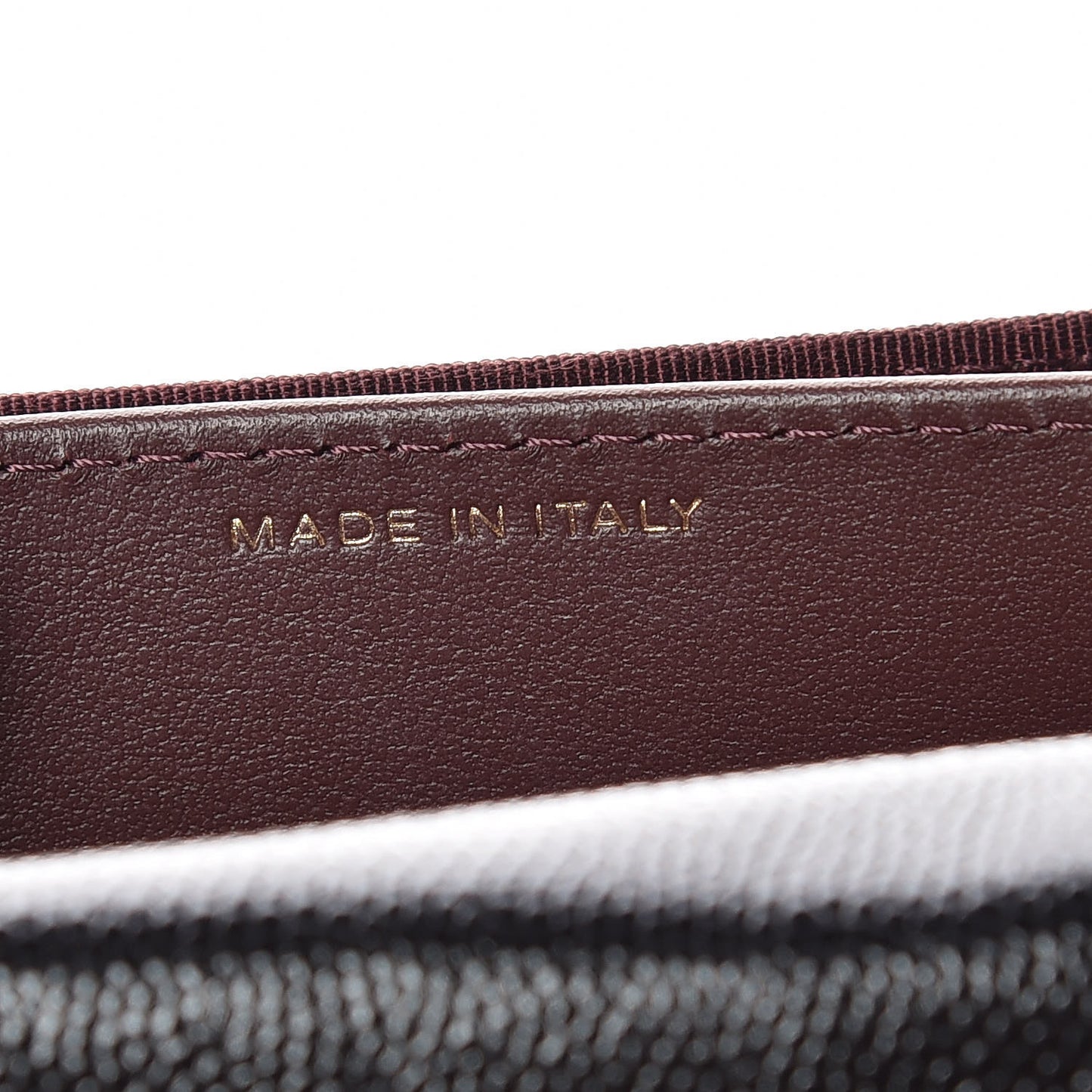 Caviar Quilted Flap Card Holder Wallet Black