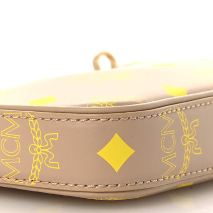 MCM Calfskin Color Splash Mini Pouch on Chain Croissant 8 of 9