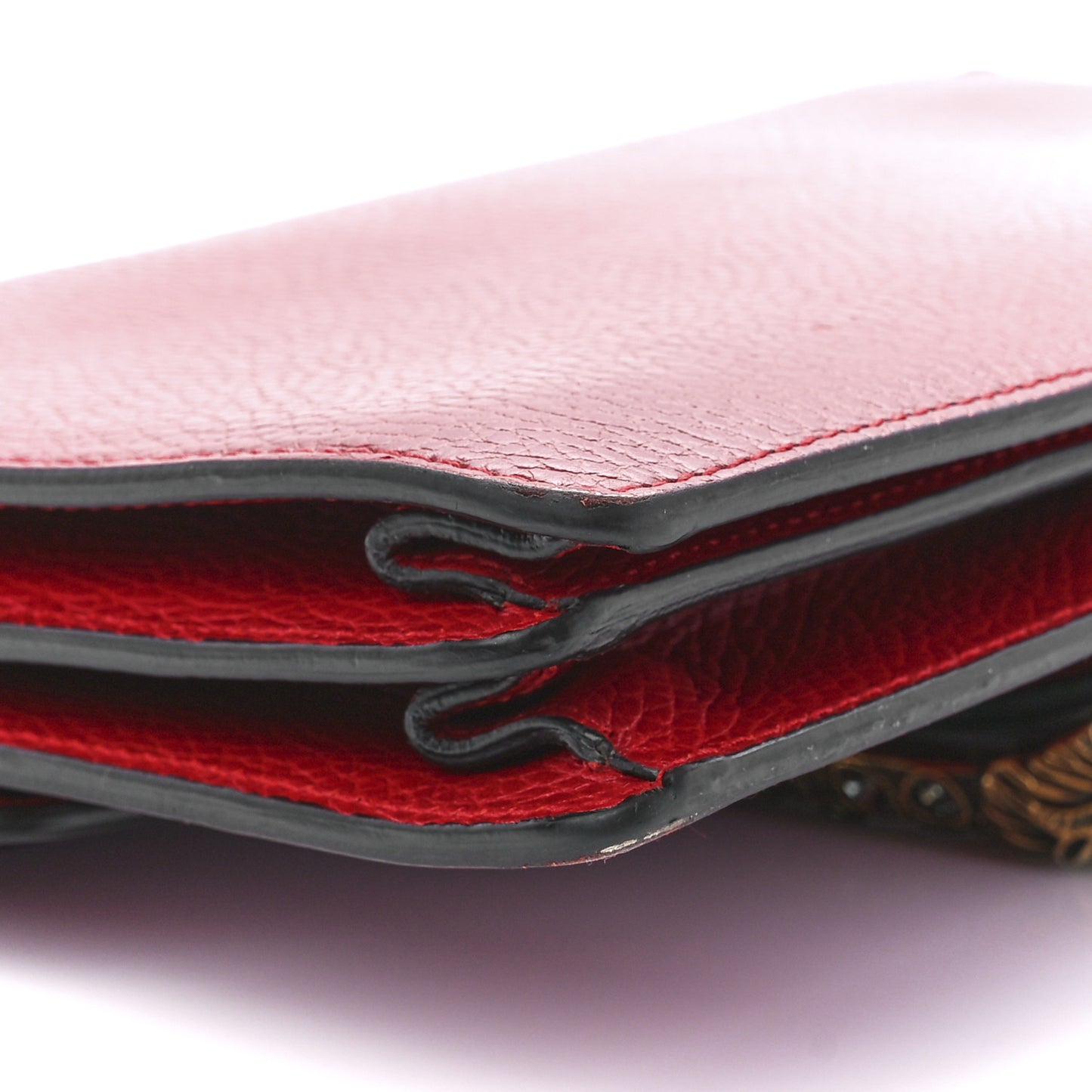Dollar Calfskin Swarovski Crystal Small Dionysus Shoulder Bag Hibiscus Red