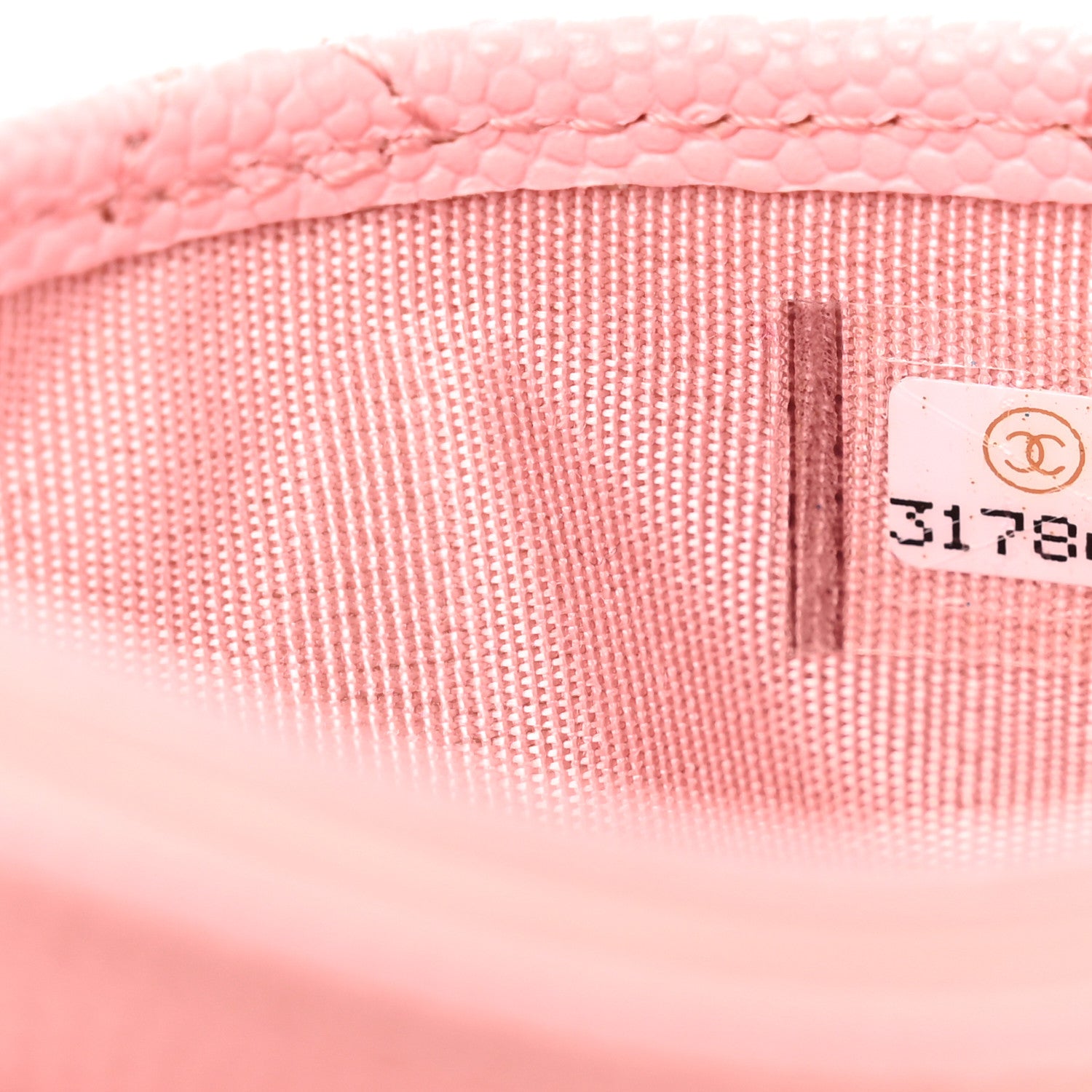 Chanel Caviar Quilted Card Holder Pink 8 of 9
