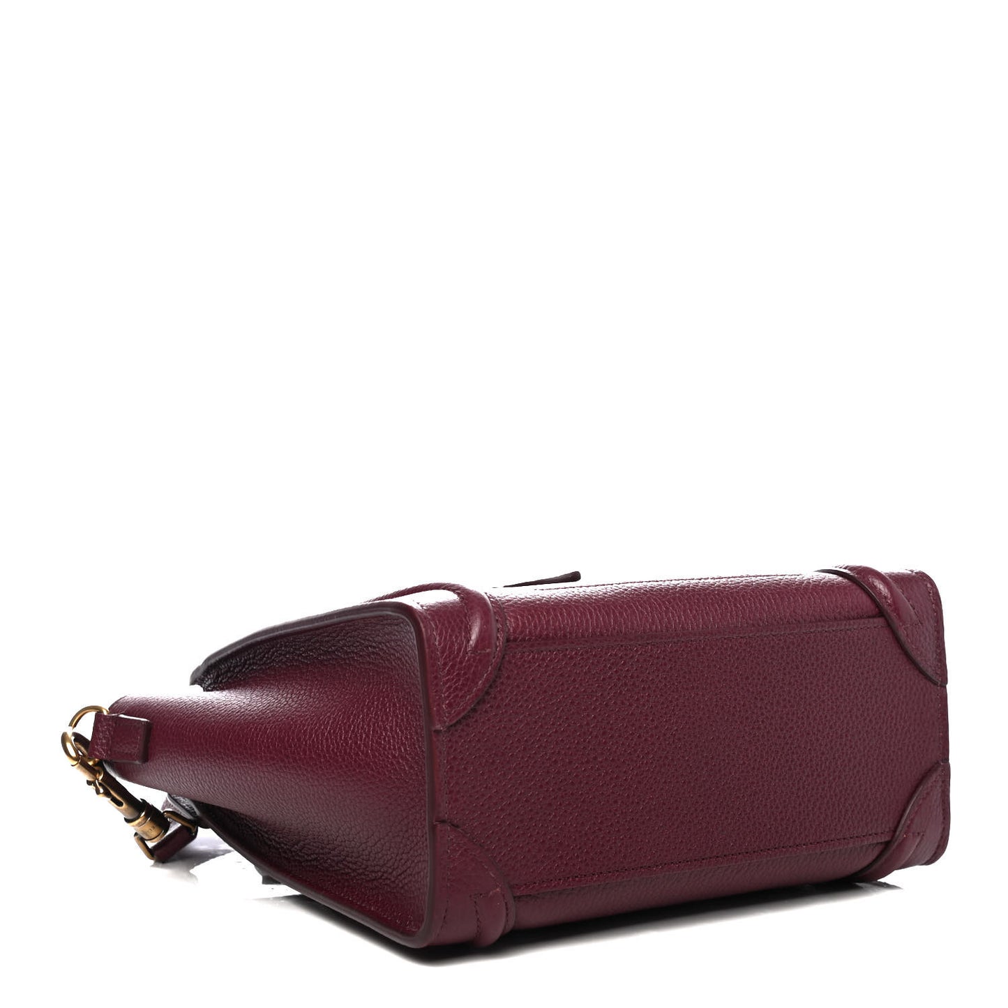 Drummed Calfskin Nano Luggage Acai