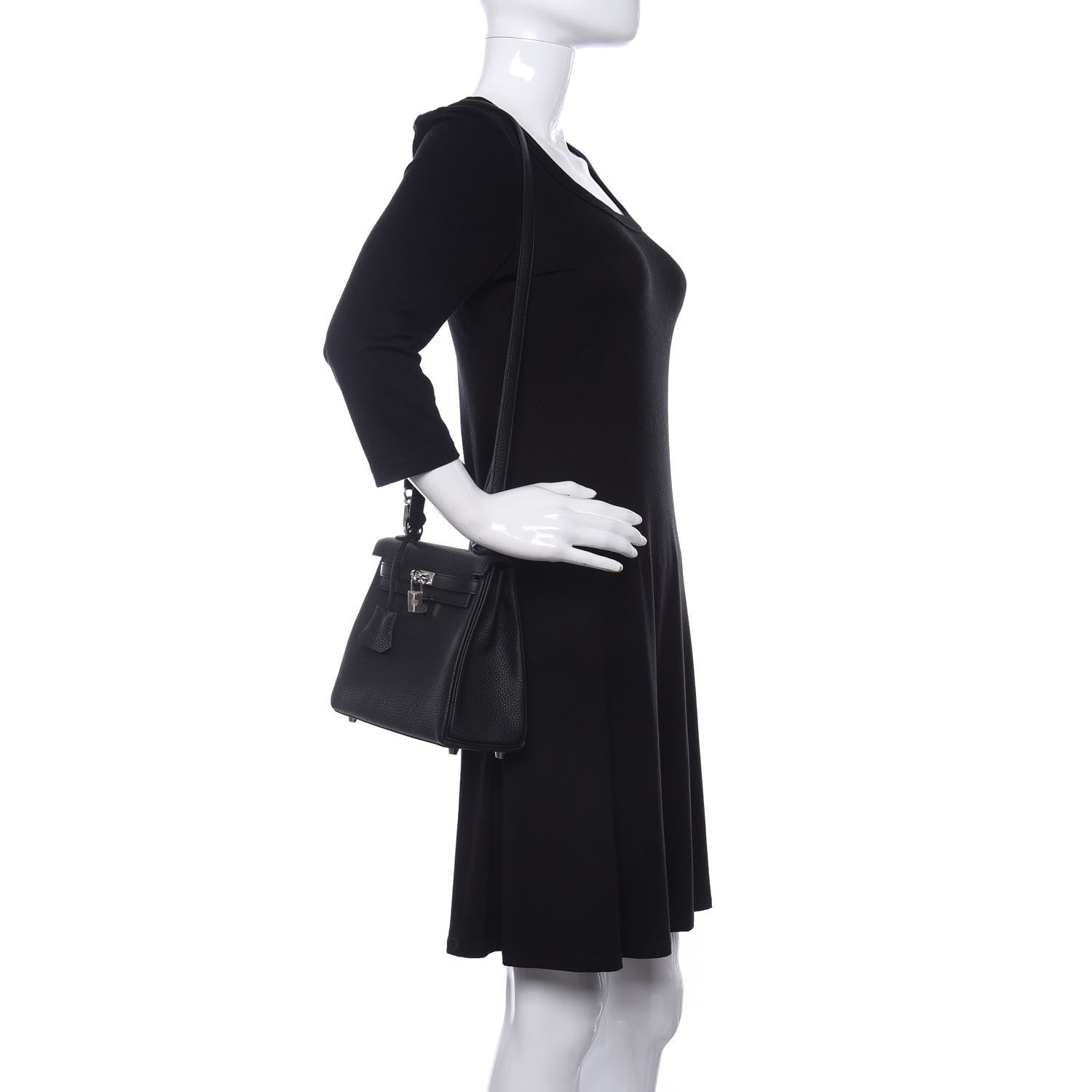 Hermes Togo Kelly Retourne 25 Black 2 of 13