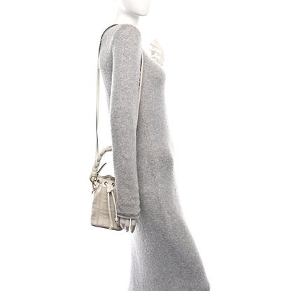 Fendi Canvas Nappa F is Fendi FF Embroidered Mini Mon Tresor Bucket Bag White Ice 2 of 11