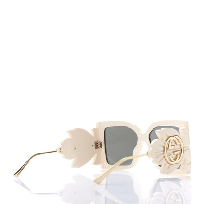Gucci Acetate Square Frame Wing Sunglasses GG0535S Ivory 4 of 8