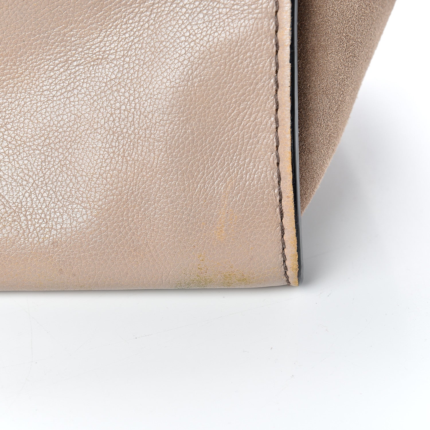 Prada Glace Calf Suede Twin Pocket Tote Pomice 15 of 21