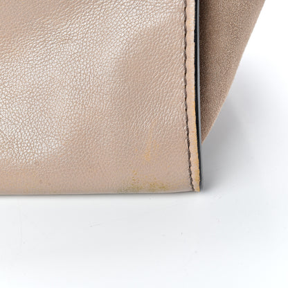 Prada Glace Calf Suede Twin Pocket Tote Pomice 15 of 21