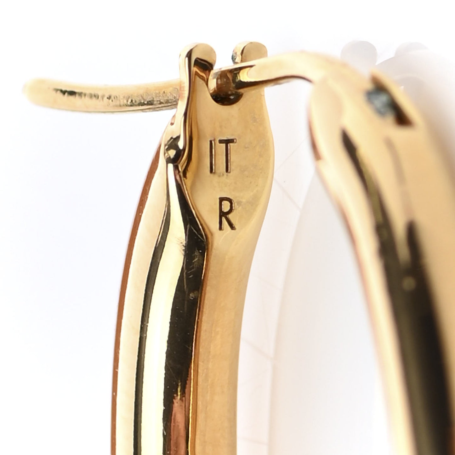 Metal Fall In Love Hoop Earrings GM Gold