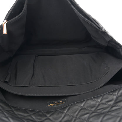 Chanel Calfskin Quilted XXL Travel Flap Bag Black 5 of 11
