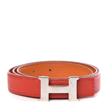 Hermes Box Togo 24mm Mini Constance H Belt 85 Orange Vermillion 1 of 8