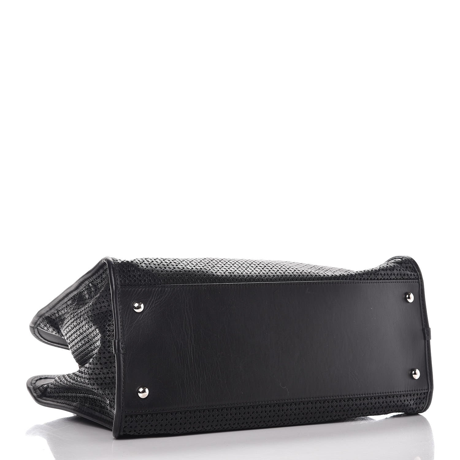 Chanel Calfskin Perforated Up In The Air Tote Black 5 of 11