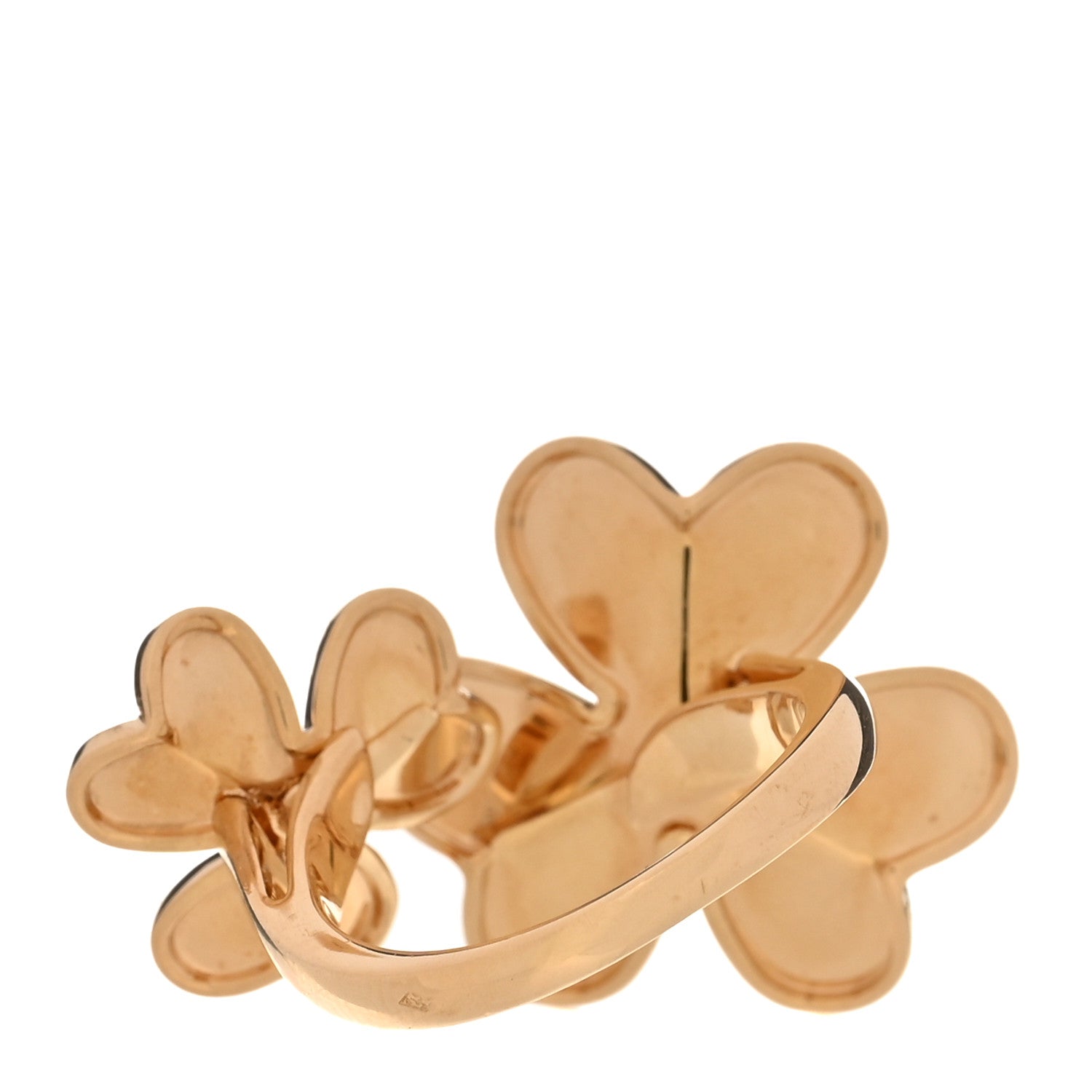 Van Cleef & Arpels 18K Yellow Gold Diamond Frivole Between The Finger Ring 51 5.75 3 of 5