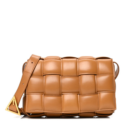 Bottega Veneta Nappa Maxi Intreccio Padded Cassette Crossbody Bag Caramel 1 of 6