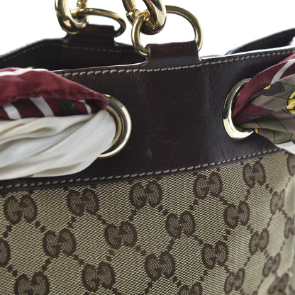 Gucci Monogram Medium Positano Tote Dark Brown 11 of 11